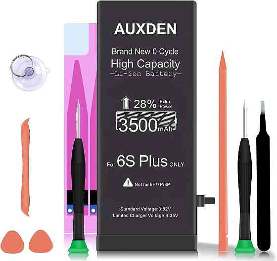 Акумулятор AUXDEN 3500 мАг для iPhone 6S Plus з набоом інструмента та липкою стрічкою Дніпро