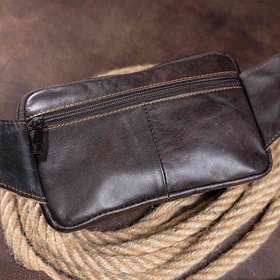 Сумка на пояс Коричневая (Vintage) Киев