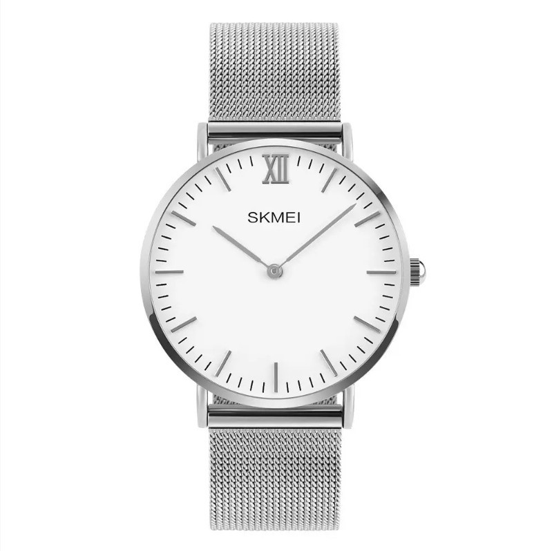 Кварцевые мужские часы Skmei 1181 Large серебристые Винница - изображение 2