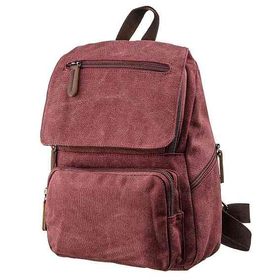 Компактный женский текстильный рюкзак Малиновый (Vintage) Киев