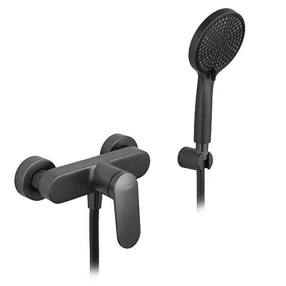 Смеситель для душа Kroner Element с душевым гарнитуром, графит Киев