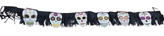Гірлянда декоративна Череп для Хелловіна 200 м різнокольоровий Київ