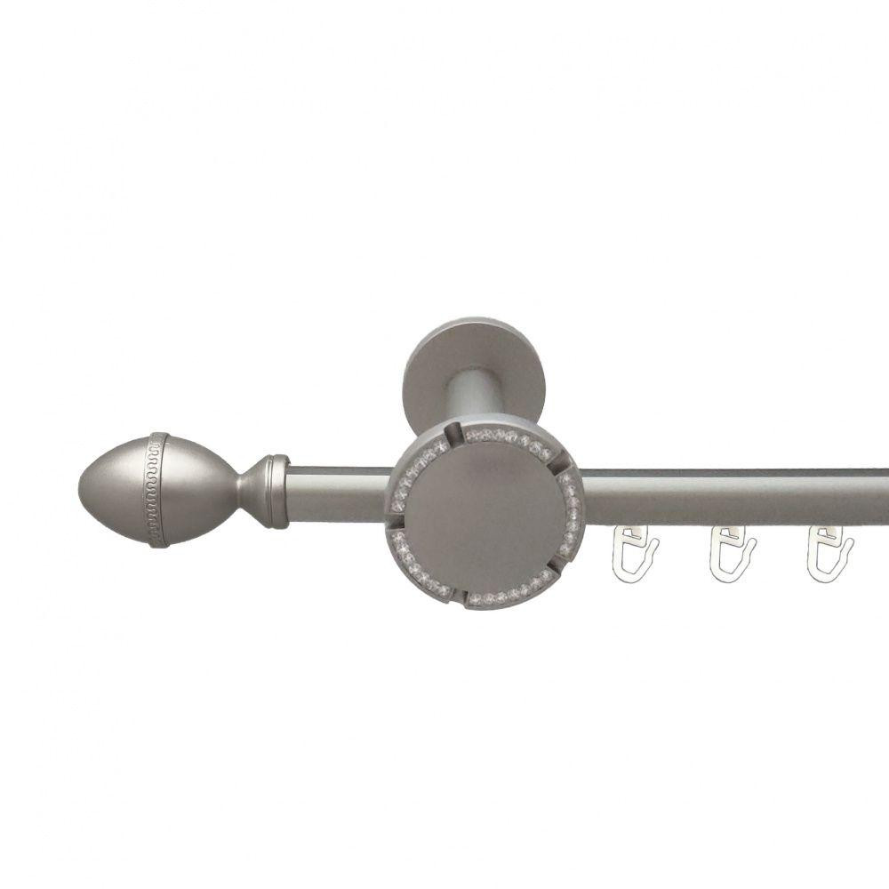 Карниз Orvit Фарже металевий однорядний розета реверс фламо профільна труба  Сатин 19 мм 300 см (00-00015270) Львів - фото 1