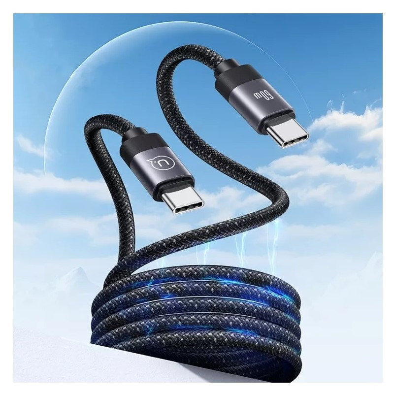 Кабель Usams US-SJ704 60W Magnetic Data Cable Type-C To Type-C-Rui Series 1m tarnish Київ - фото 8