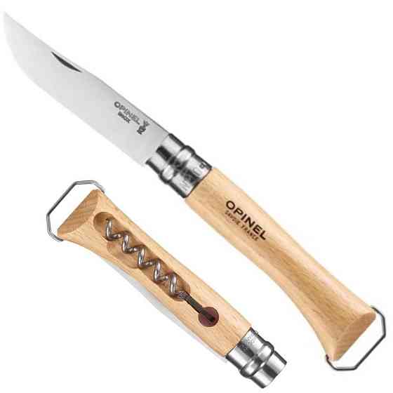 Кухонный Нож складной с штопором и открывалкой Opinel No.10 