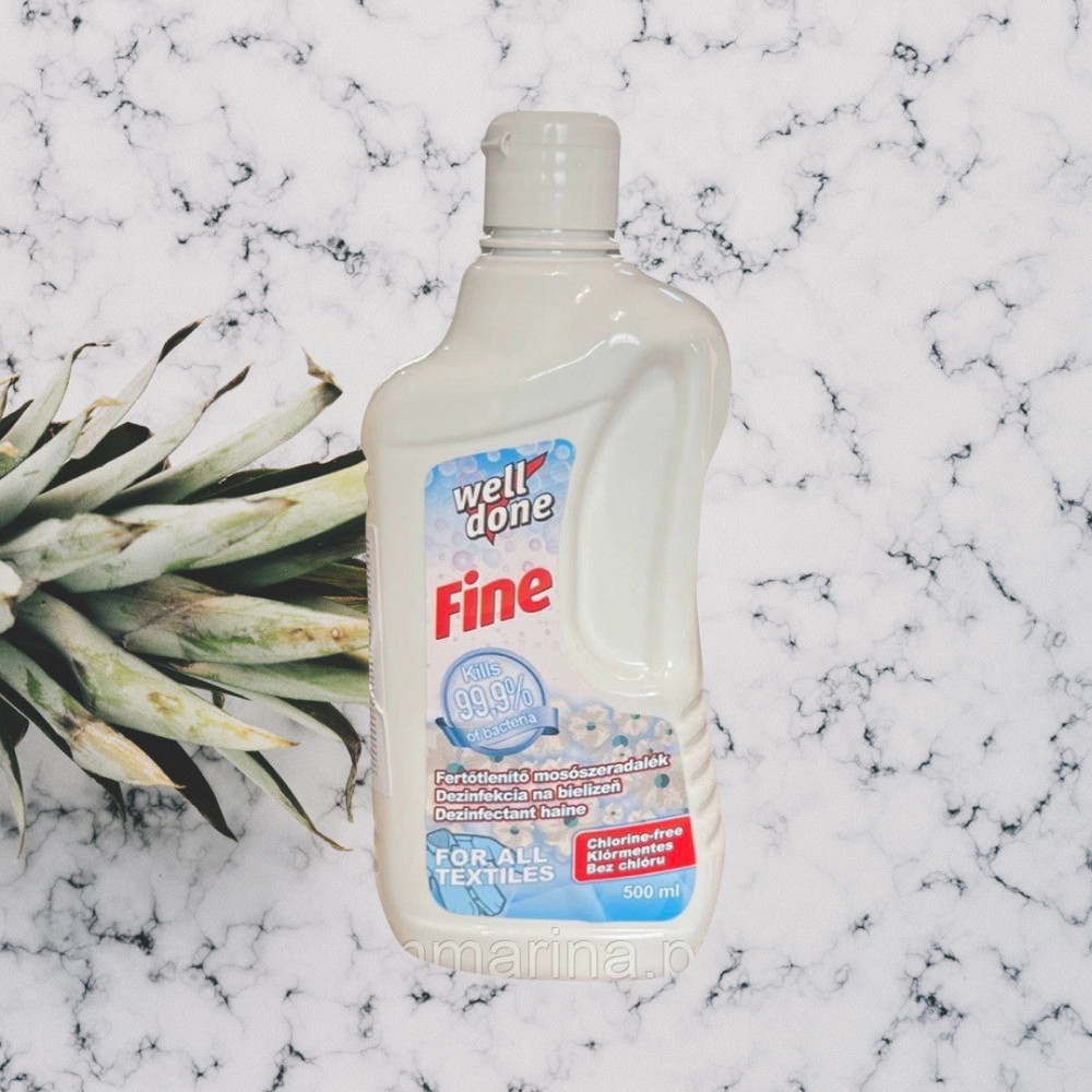 Відбілювач для білих тканин Well Done Fine White Guard 500 мл Виноградов - изображение 2