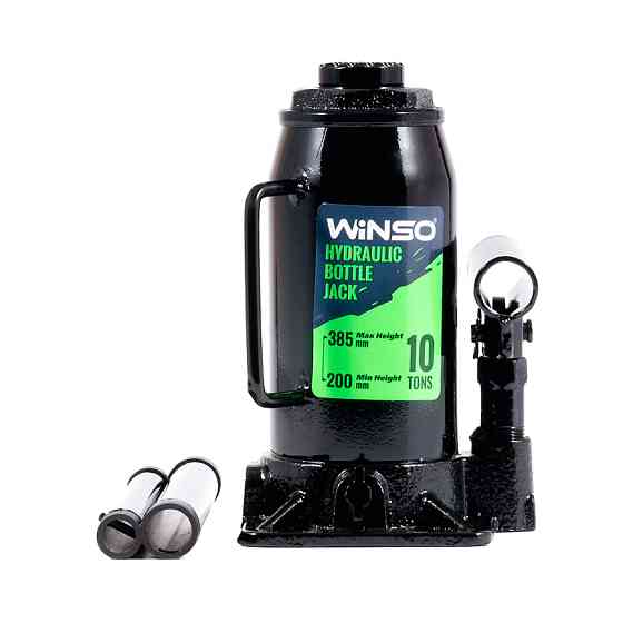 Домкрат гідравлічний пляшковий Winso 10т 200-385мм Львів