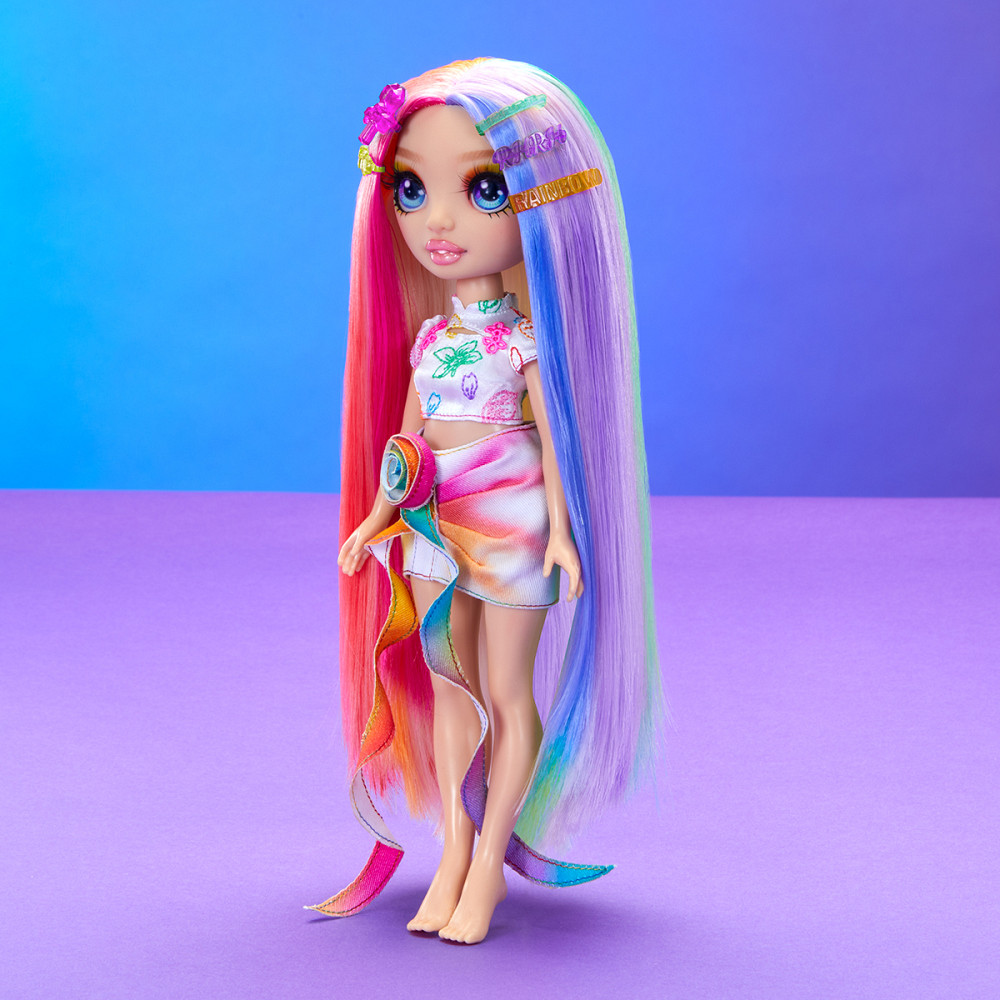 Ігровий набір з лялькою Rainbow High серії Крейда для волосся та стиль – Амая Дніпро - фото 8