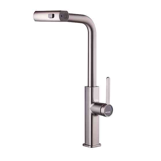 Кухонный смеситель с выдвижным изливом Mixxus Premium HAMMER 014 GRAPHITE (MI6955) Харьков