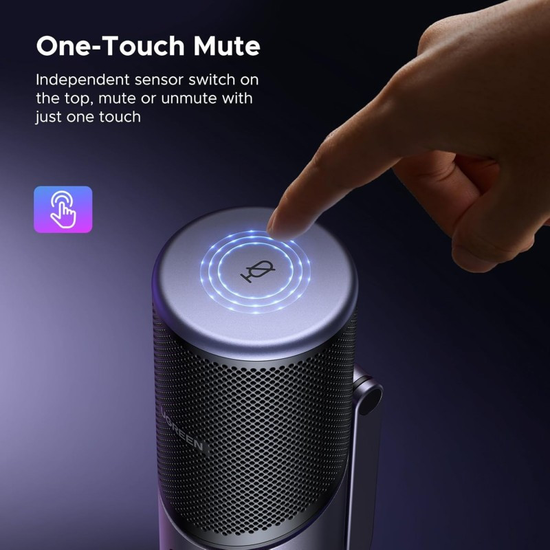 Мікрофон UGREEN CM769 Desktop USB Microphone RGB 24-bit 96kHz ANS Одеса - фото 10