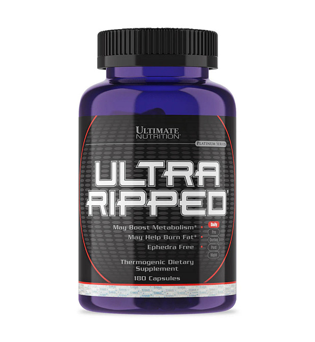 Жиросжигатель Ultimate Nutrition Ultra Ripped Ephedra Free 180 caps Луцк - изображение 1