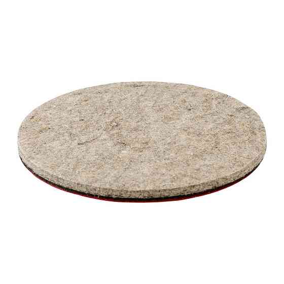 Круг полірувальний MASTERTOOL на липучці з натуральної повсті жорсткий вологостійкий 6 мм Ø 150 мм набір 5 шт 08-9615 Коломыя