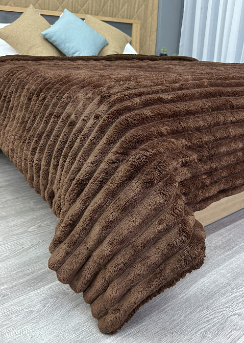 Плед 200х230 см (+-10см) на овчине 