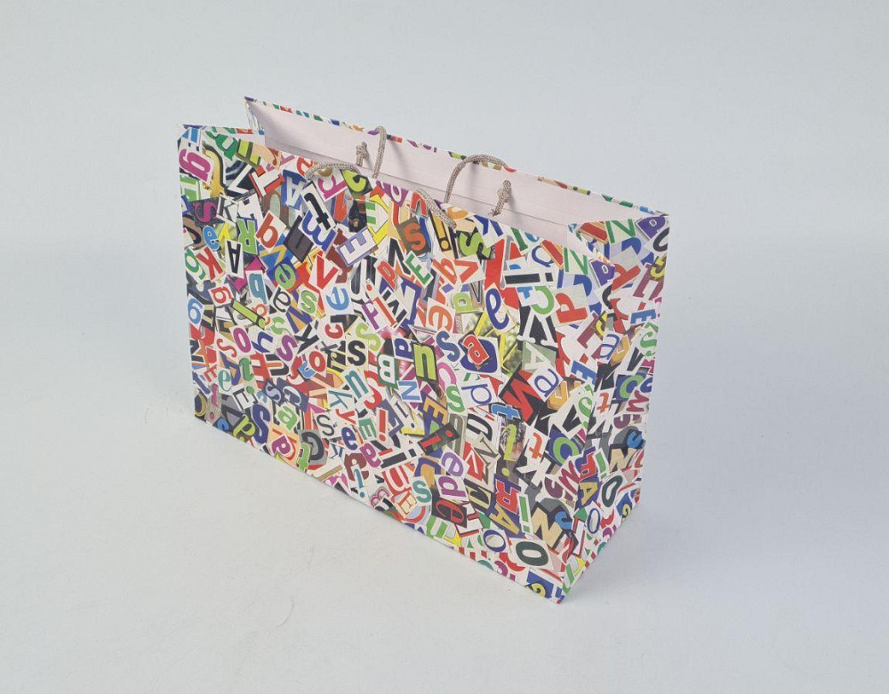 Бумажный большой горизонтальный пакет  36/22/10(артBG-089) (12 шт) Харьков - изображение 1