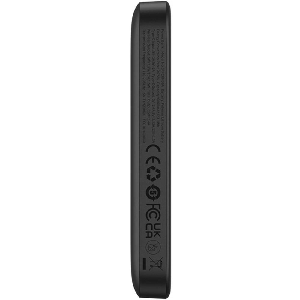 УМБ Baseus Magnetic Wireless Mini Air 6000mAh 20W PD,QC, USB-C In/Out, Qi-15W Black Винница - изображение 8