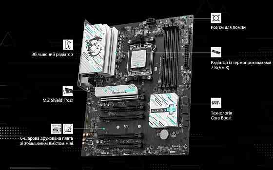 Материнська плата MSI B840 Gaming Plus WiFi Socket AM5 ( Для настільного ПК ) Харків