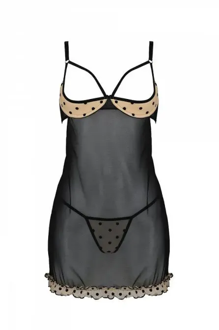 Пеньюар MARINA CHEMISE beige XXL/XXXL - Passion Львов - изображение 3