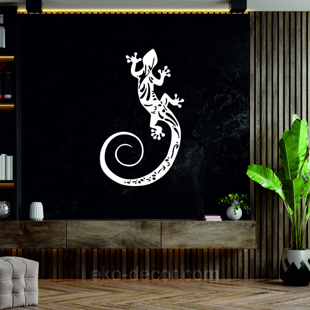 Декоративне настінне 3D Панно «Ящірка» Декор на стіну з об'ємом Київ - фото 7