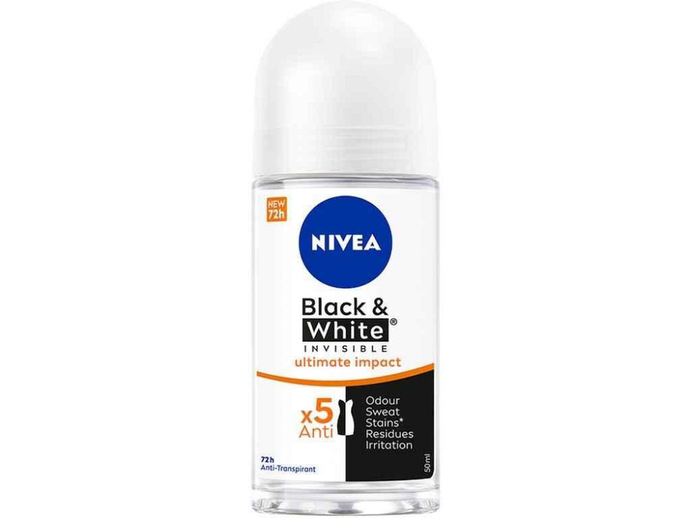 Антиперспирант роликовый жен. 50мл Черное и Белое Невидимый ULTIMATE IMPACT ТМ NIVEA Киев - изображение 1