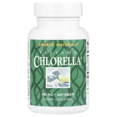 Минералы Source Naturals Хлорелла, 200 мг, Yaeyama Chlorella, 300 таблеток (SNS-01453) Винница - изображение 1