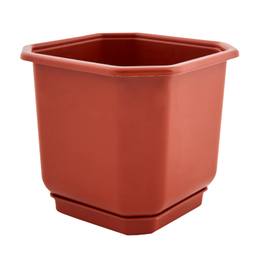 Вазон Дама з підставкою 16*16см теракот Алеана Житомир - изображение 1