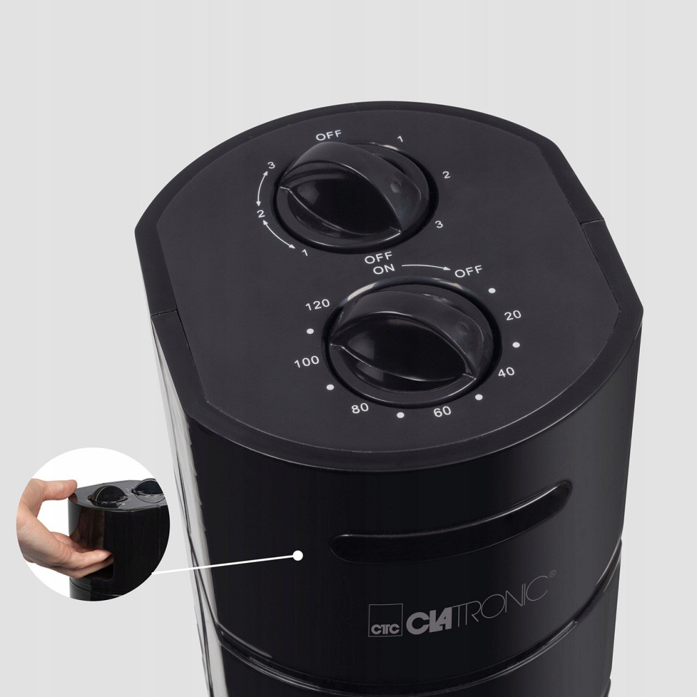 Колонний вентилятор 3 рівні швидкості з таймером Clatronic TVL (3770) 35 Вт Нововолинськ - фото 4