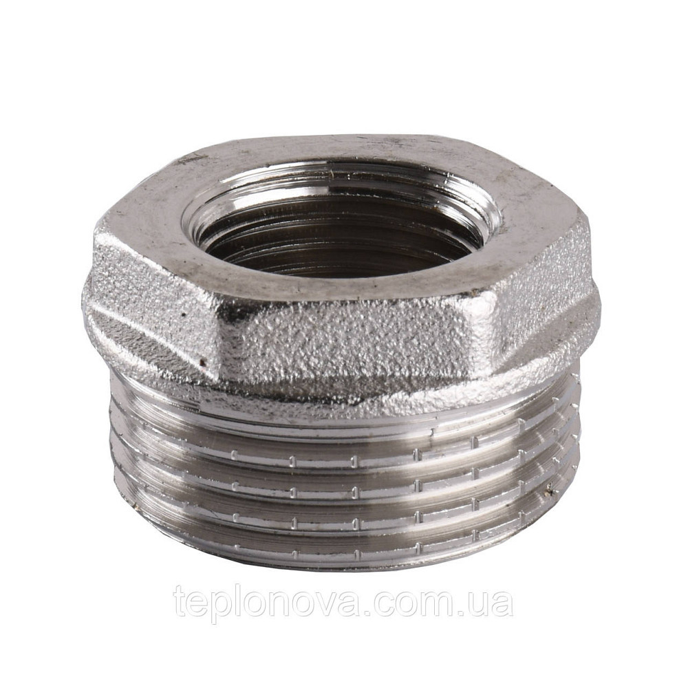 Футорка никелированная 1″НР х 1/2″ВР штампованная А0704-1А(нк) VA Черновцы - изображение 2