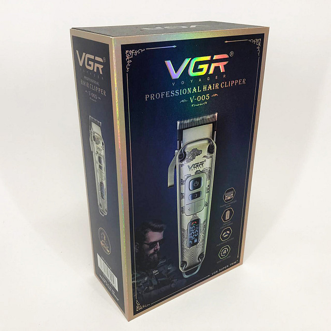 Акумуляторний універсальний тример для стрижки VGR V-005, Бритва тример GD-172 для чоловіків Київ - фото 8