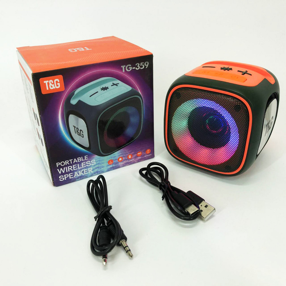 Bluetooth колонка з якісним звуком і підсвічуванням, Бездротова портативна колонка з ремінцем ZL-26 Львів - фото 2