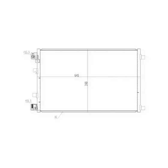Радіатор кондиціонера автомобіль Нісан Qashqai 1.5 07- Мукачево