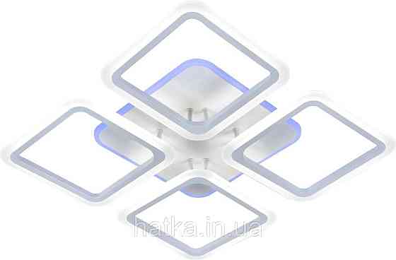 Люстра светодиодная акриловая Sirius LI8822 /4A WH (RGB) 112W+8W Киев