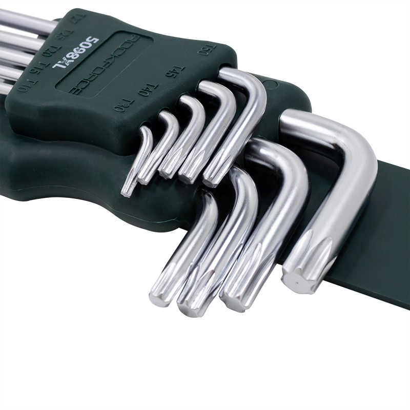 Набор ключей TORX Г-образных экстра длинных, 9 предметов (Т10, Т15, Т20, Т25, Т27, Т30, Т40, Т45, Т50) в пластиковом держателе Одесса - изображение 5