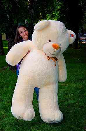 М'яка  іграшка подарунок на 8 березня плюшевий ведмедик,  плюшевий ведмедик Ветли 200 см Персиковий Тернопіль