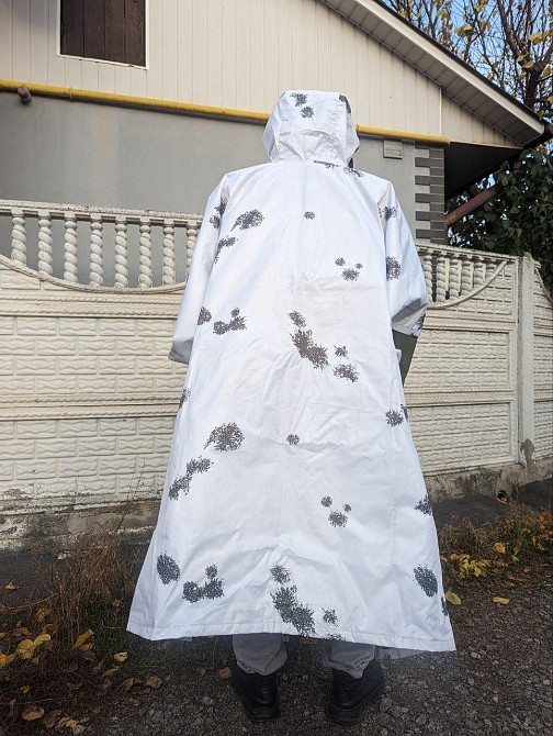 Пончо Анти-тепловізор дощовик масккостюм, захист від тепловізора та від дощу та снігу, антитепловізо Днепр - изображение 6