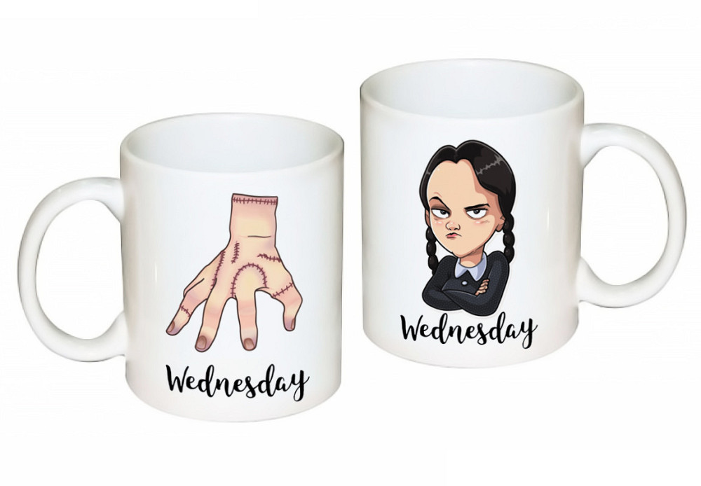 Чашка оригінальна з Wednesday & Thing (Венсдей та Річ) Одеса - фото 1