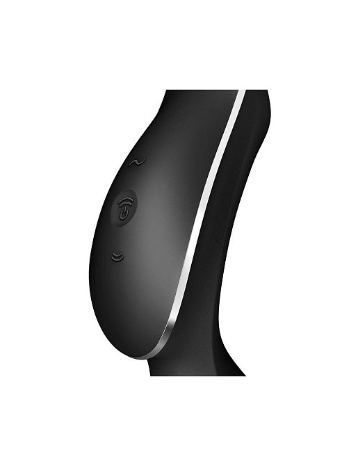 Вакуумный стимулятор с вибрацией Satisfyer Curvy Trinity 2 Black Sex Aura Киев - изображение 7