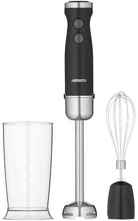 Блендер ARDESTO заглибний 600Вт, чаша-600мл, вінчик для взбивання, чорно-сріблястий Киев