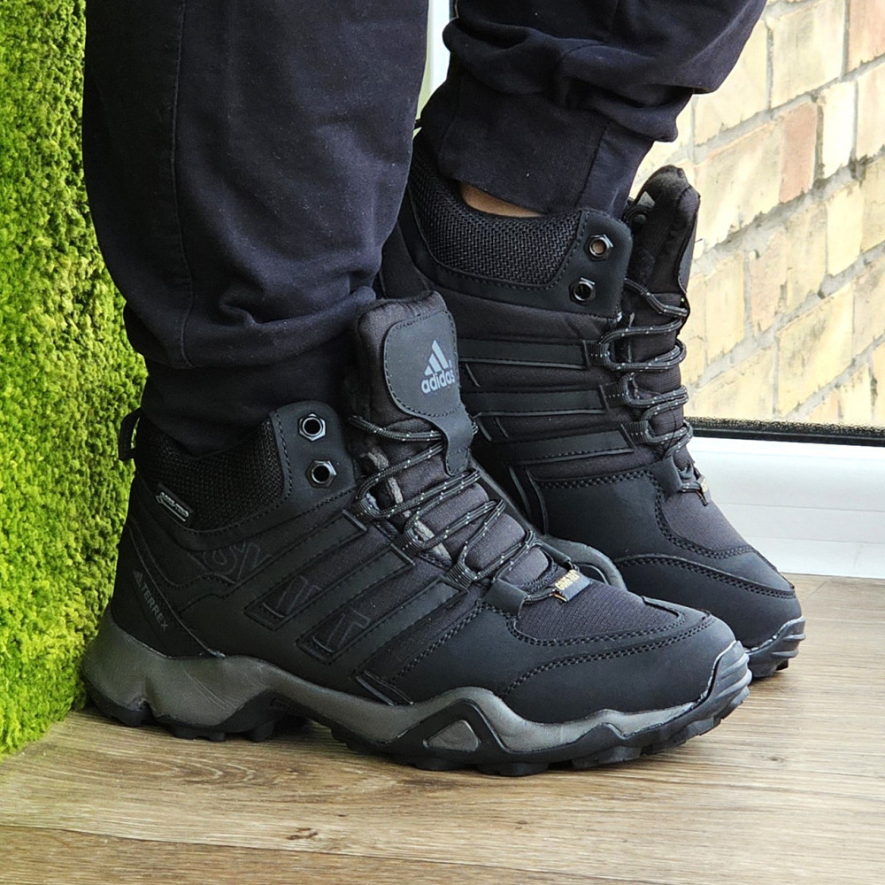Зимові Кросівки Adidas Terrex Swift з Хутром Чорні Чоловічі Адідас Гортекс (розміри: 41,42,43,44,46) - 00-6 Дніпро - фото 2