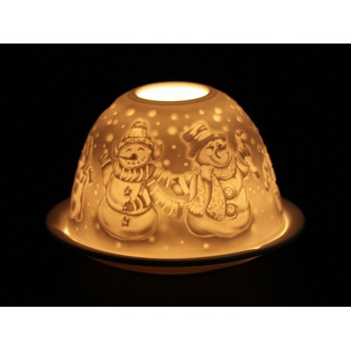 Подсвечник из фарфора Снеговики Киев - изображение 1