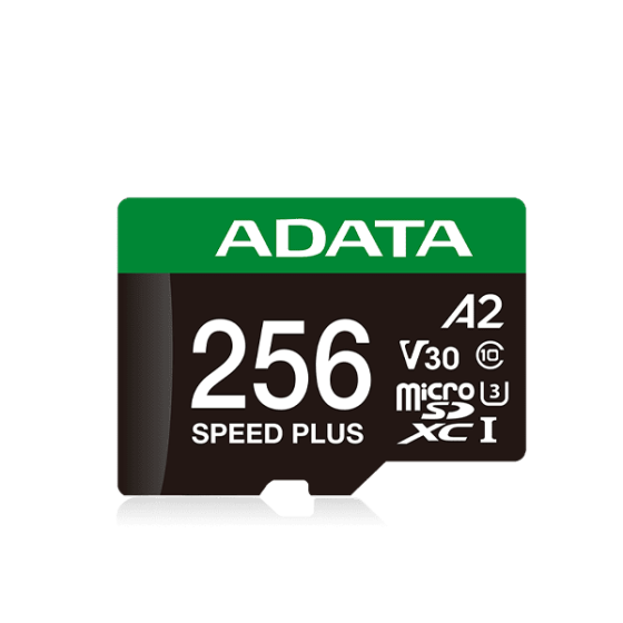 Карта пам'яті microSDXC (UHS-1 U3) A-DATA SPEED PLUS 256Gb Class 10 V30 A2 (R-180Mb/s W160Mb/s) (adapter SD) Одеса