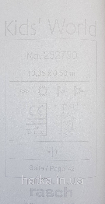 Шпалери флізелінові еко Rasch Kids World 0.53х10 дитячі смуги рожеві білі Київ - фото 4