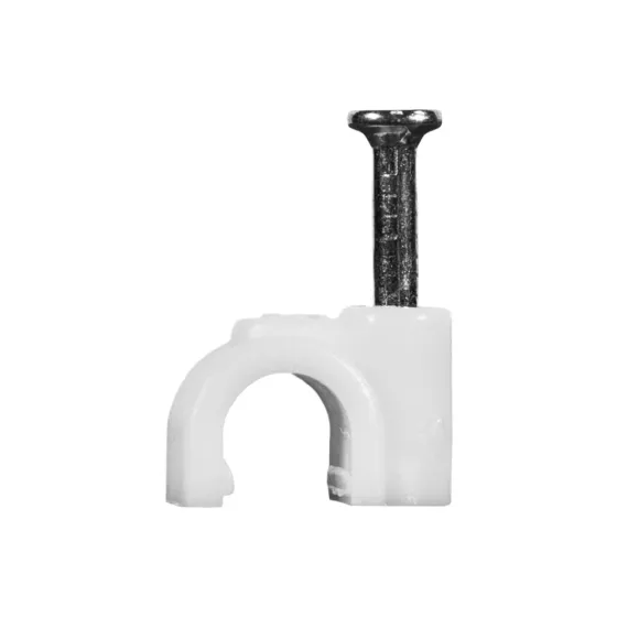 Скоба з цвяхом E-NET 5 мм біла, 100 штук (94-00320) Київ