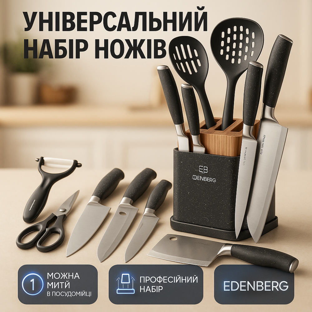 Набір ножів для кожної кухні, Кухонні ножі для домашнього використання Кухонні ножі готування DG-43 Львів - фото 12