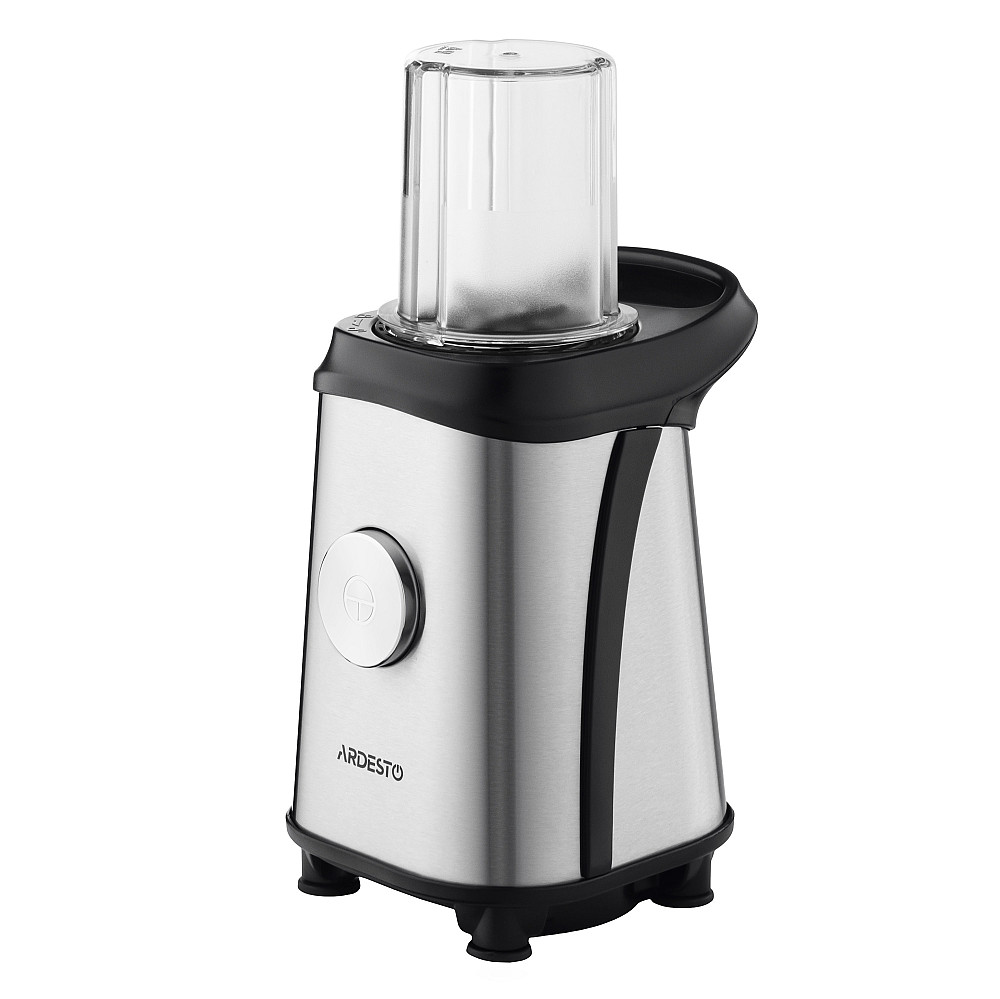 Блендер для смузі ARDESTO SBG-F350, 350Вт,2в1, пляшка -600мл, пляшка -300 мл, кавомолка , чорно-сріблястий Киев - изображение 10