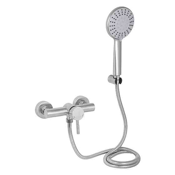 Змішувач для душу Lidz Aria 010 (з душовим гарнітуром) (k35) LDARI010NKS43361 Nickel Київ