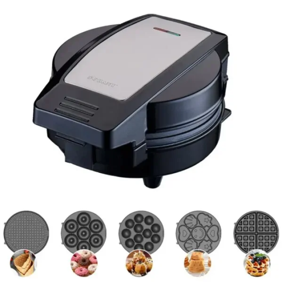 Yiwu Мультипекар Sokany SK-08105 5 в 1 600 Вт з антипригарними панелями: для вафель, коржів, по Коломыя