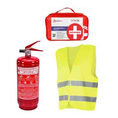 Набір техдопомоги Poputchik з Аптечкою АМА1 ДСТУ (ВП-2+Аптечка+Жилет) (33-029-IS) Вінниця