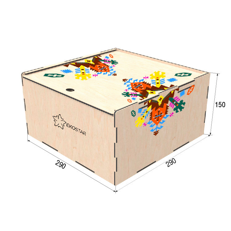 Коробка EKOSTAR из фанеры для расстановок 290х290х150 Киев - изображение 4