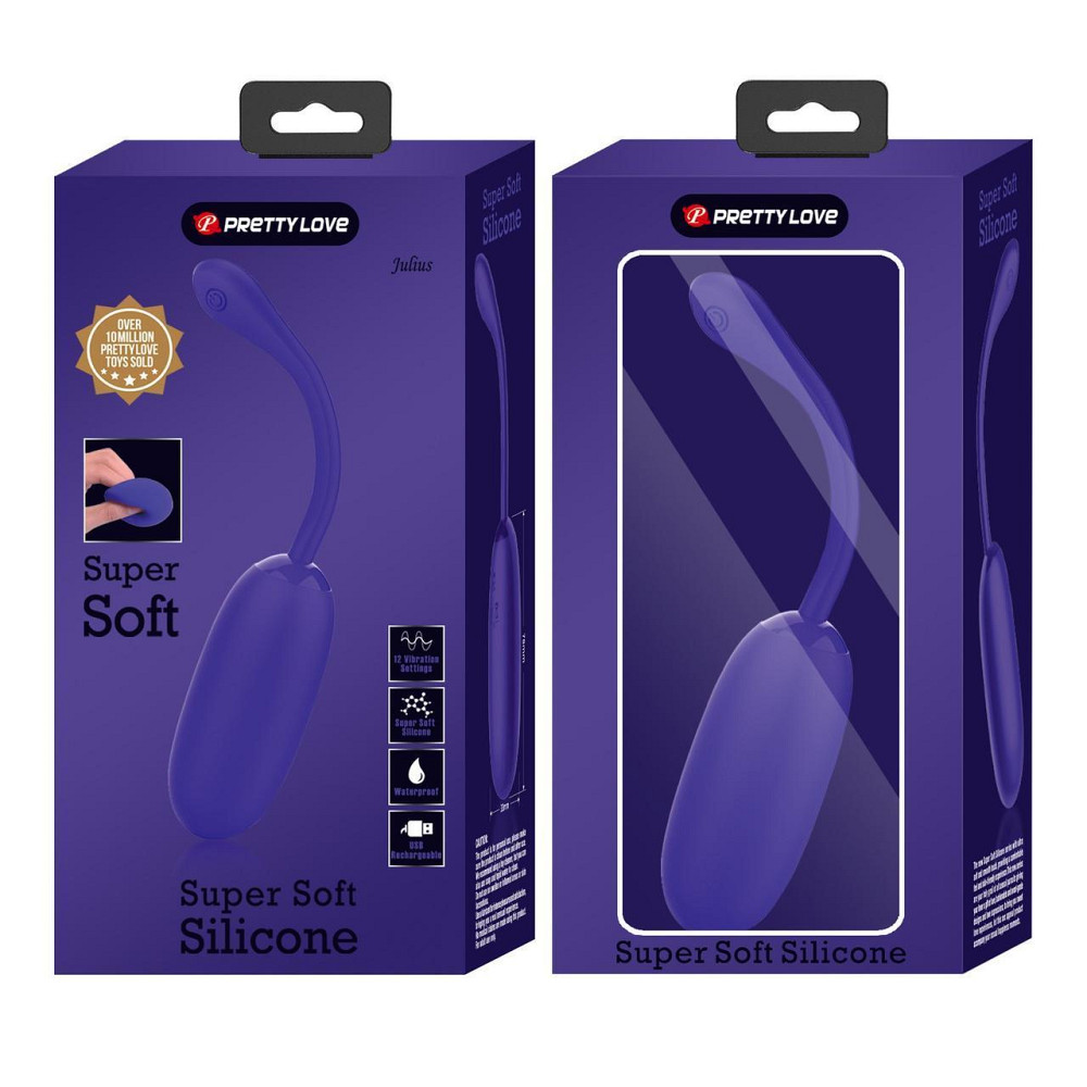 Виброяйцо PRETTY LOVE JULIUS EGG Purple 12 function vibrations Sex Aura Киев - изображение 2