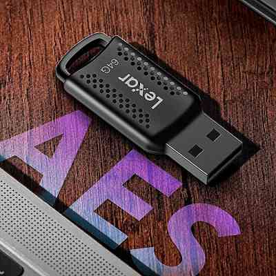 USB флеш накопитель Lexar 64GB JumpDrive V400 Black USB 3.0 (LJDV400064G-BNBNG) Винница
